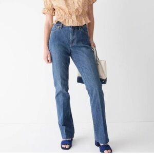 J. Crew Women's Full Length Demi Boot Jean Petite Kamari Wash NWT